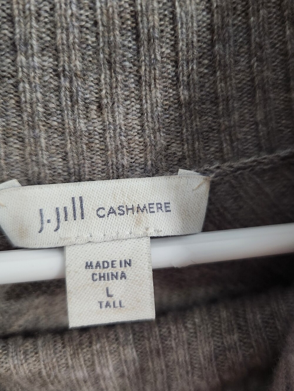 J.jill oversized lavender cashmere turtleneck knit sweater cozycore soft girl LG - Picture 2 of 8